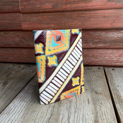 066 Passport Cover - No Hide w/ Western Sunset-Passport Cover-Western-Cowhide-Bags-Handmade-Products-Gifts-Dancing Cactus Designs
