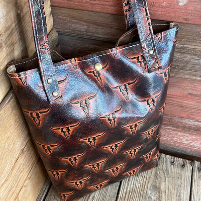 069 Trisha - w/ Fire Skulls-Trisha-Western-Cowhide-Bags-Handmade-Products-Gifts-Dancing Cactus Designs