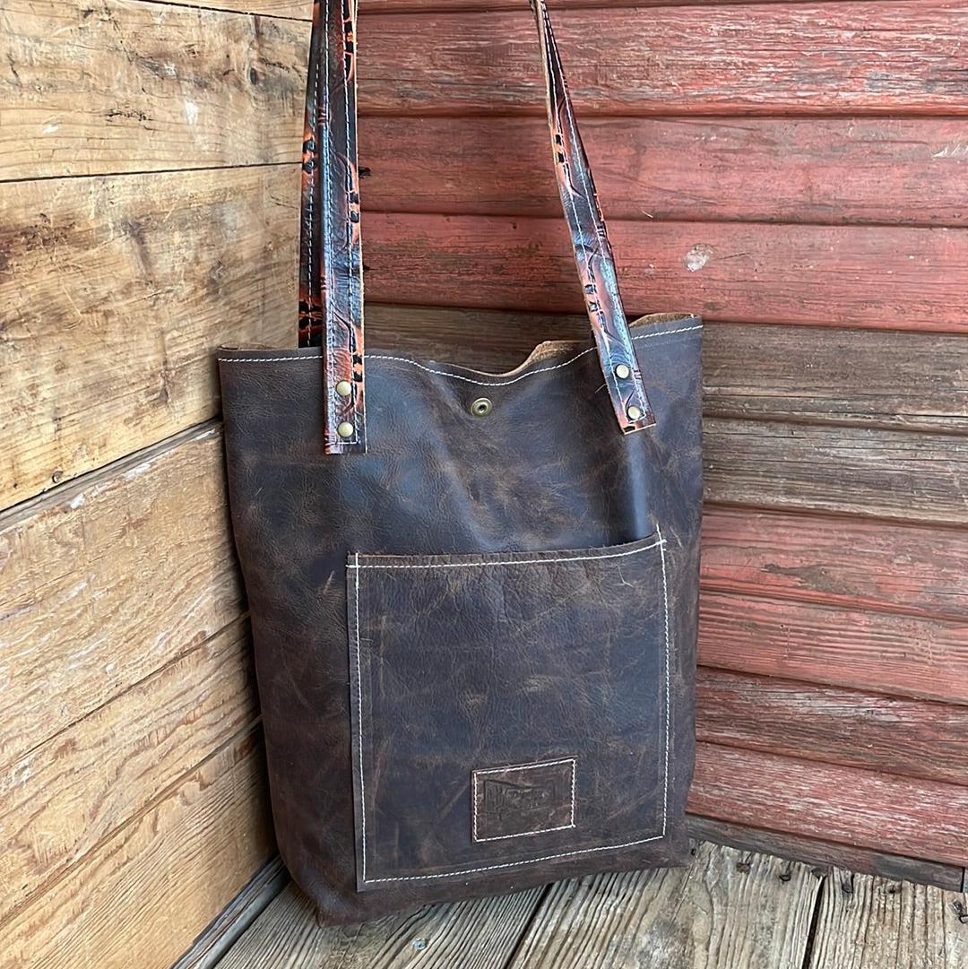 069 Trisha - w/ Fire Skulls-Trisha-Western-Cowhide-Bags-Handmade-Products-Gifts-Dancing Cactus Designs