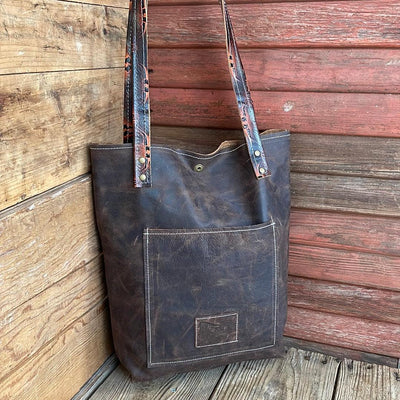 069 Trisha - w/ Fire Skulls-Trisha-Western-Cowhide-Bags-Handmade-Products-Gifts-Dancing Cactus Designs