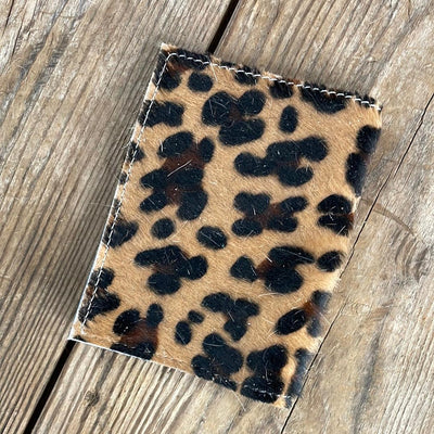 071 Passport Cover - Leopard w/ Iceland Navajo-Passport Cover-Western-Cowhide-Bags-Handmade-Products-Gifts-Dancing Cactus Designs