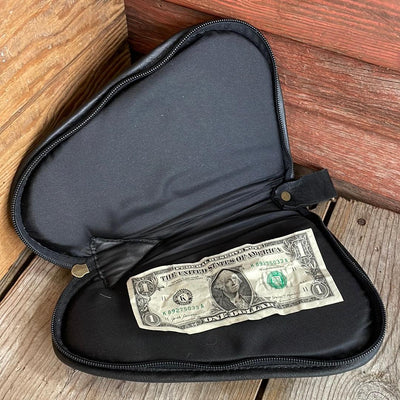 073 Small Pistol Case - Cowhide w/-Small Pistol Case-Western-Cowhide-Bags-Handmade-Products-Gifts-Dancing Cactus Designs