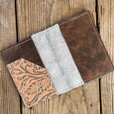 074 Passport Cover - Unicorn w/ Grapefruit Tool-Passport Cover-Western-Cowhide-Bags-Handmade-Products-Gifts-Dancing Cactus Designs