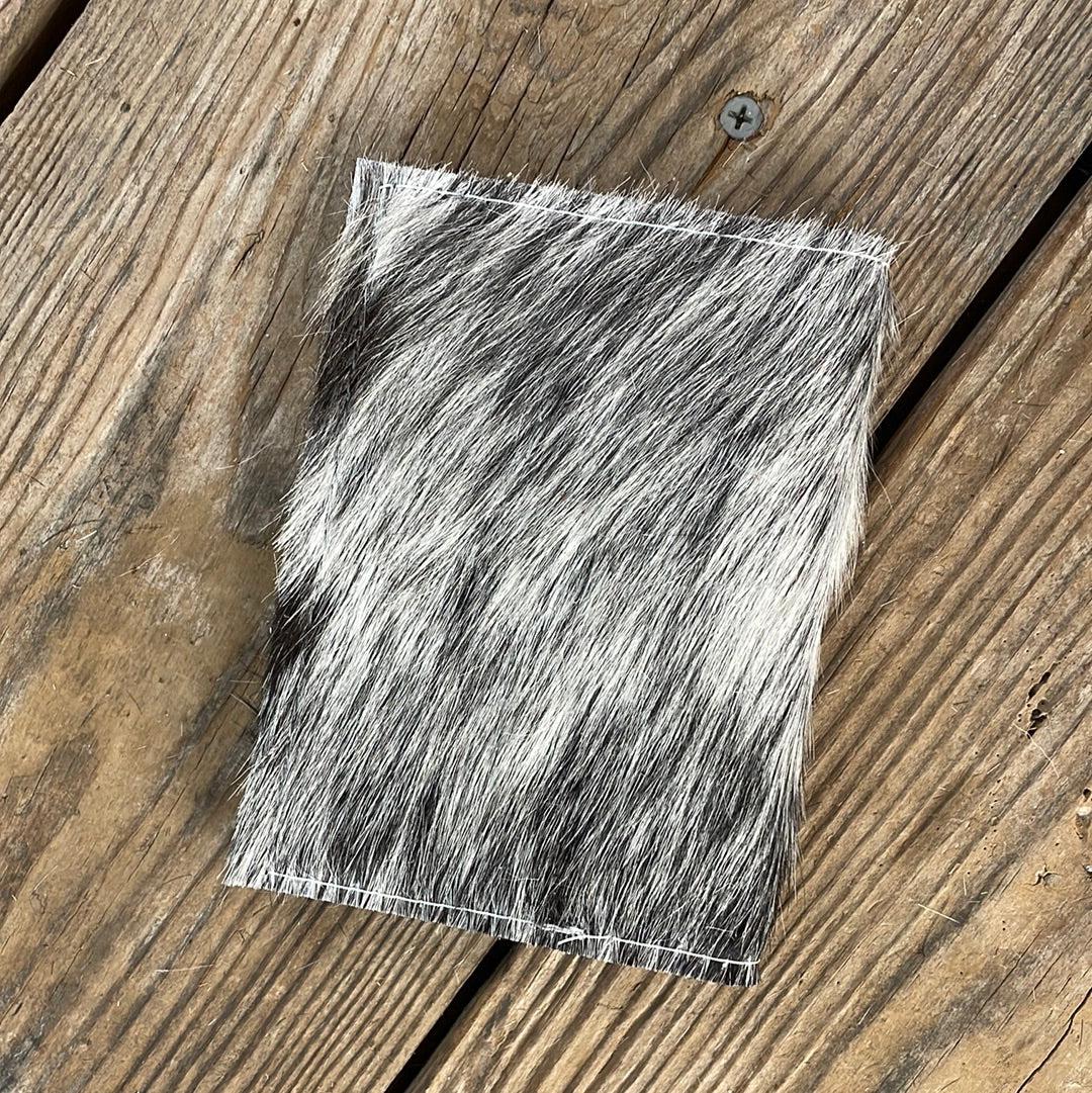 076 Passport Cover - Black & White w/ Rainbow Aztec-Passport Cover-Western-Cowhide-Bags-Handmade-Products-Gifts-Dancing Cactus Designs