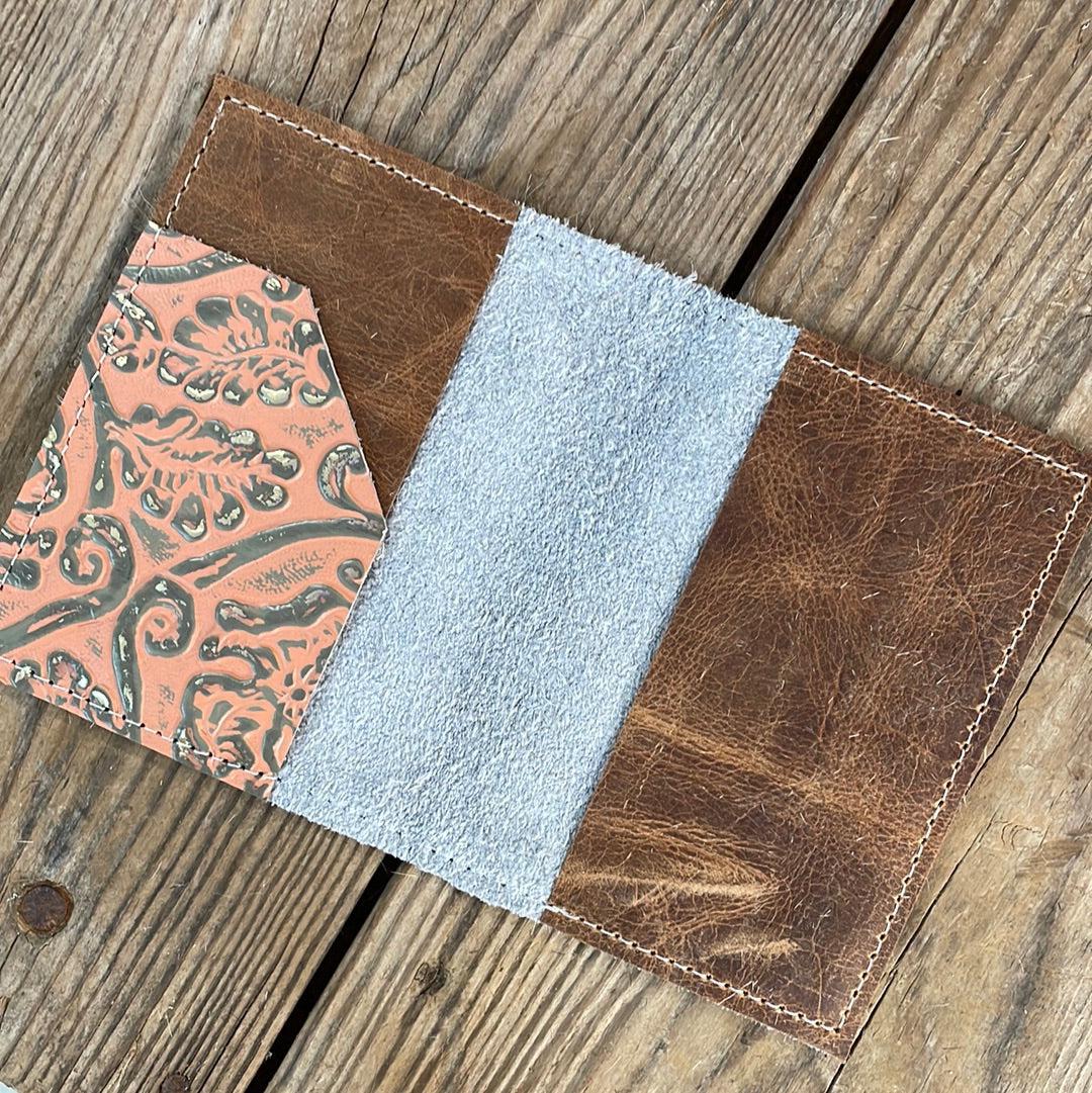 077 Passport Cover - Unicorn w/ Grapefruit Tool-Passport Cover-Western-Cowhide-Bags-Handmade-Products-Gifts-Dancing Cactus Designs
