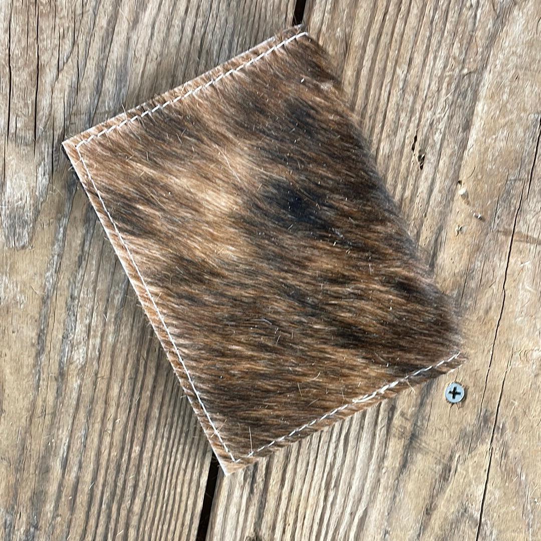 079 Passport Cover - Brindle w/ Grapefruit Tool-Passport Cover-Western-Cowhide-Bags-Handmade-Products-Gifts-Dancing Cactus Designs