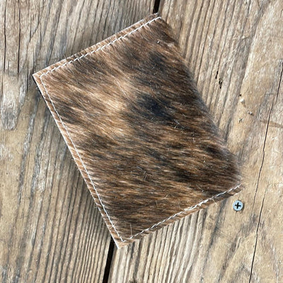 079 Passport Cover - Brindle w/ Grapefruit Tool-Passport Cover-Western-Cowhide-Bags-Handmade-Products-Gifts-Dancing Cactus Designs