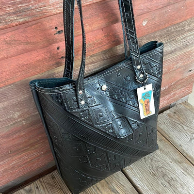 079 Trisha - Blank Slate w/ Black Navajo-Trisha-Western-Cowhide-Bags-Handmade-Products-Gifts-Dancing Cactus Designs