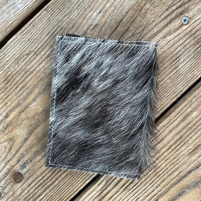080 Passport Cover - Black & White w/ Patina Brands-Passport Cover-Western-Cowhide-Bags-Handmade-Products-Gifts-Dancing Cactus Designs