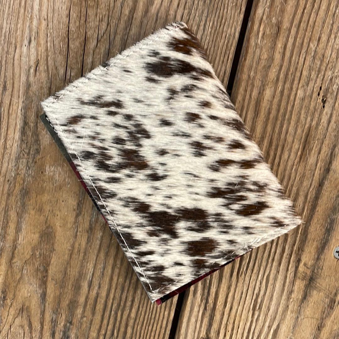 080 Passport Cover - Longhorn w/ Red Brands-Passport Cover-Western-Cowhide-Bags-Handmade-Products-Gifts-Dancing Cactus Designs