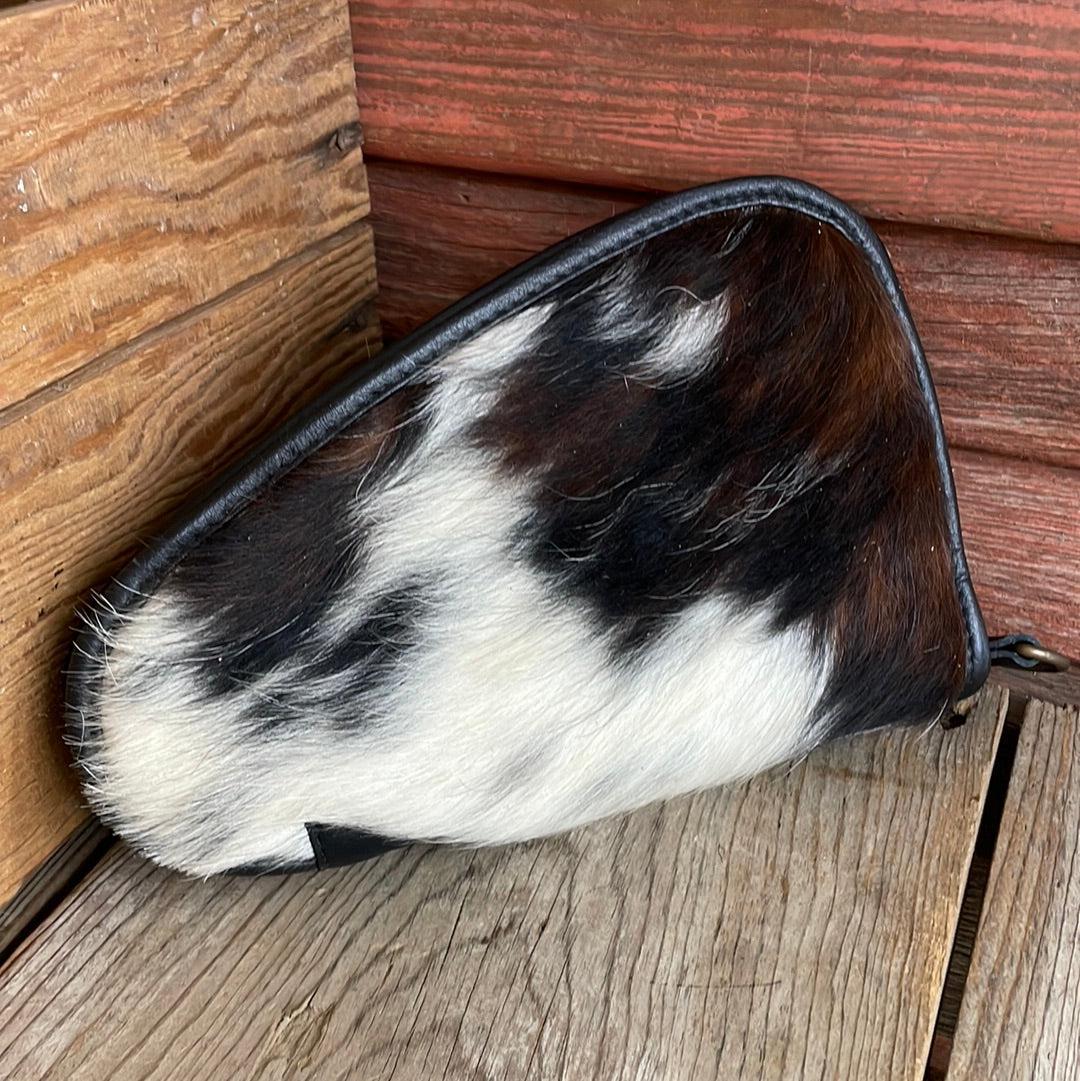 082 Small Pistol Case - Cowhide w/-Small Pistol Case-Western-Cowhide-Bags-Handmade-Products-Gifts-Dancing Cactus Designs
