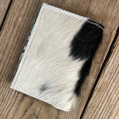 083 Passport Cover - Tricolor w/ Rainbow Aztec-Passport Cover-Western-Cowhide-Bags-Handmade-Products-Gifts-Dancing Cactus Designs