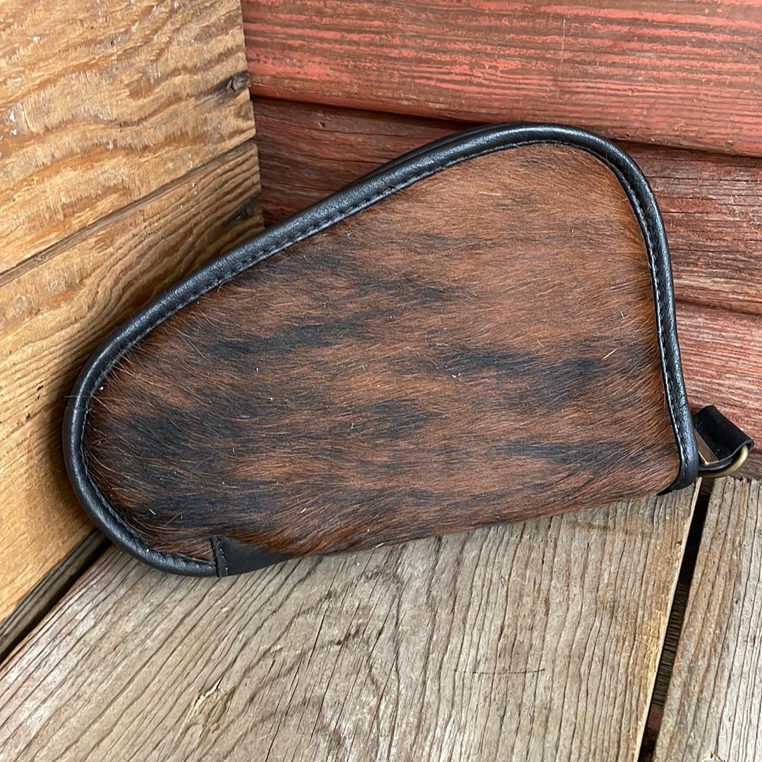 085 Small Pistol Case - Cowhide w/-Small Pistol Case-Western-Cowhide-Bags-Handmade-Products-Gifts-Dancing Cactus Designs