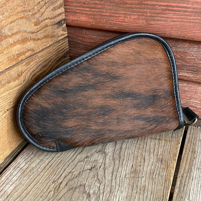 085 Small Pistol Case - Cowhide w/-Small Pistol Case-Western-Cowhide-Bags-Handmade-Products-Gifts-Dancing Cactus Designs