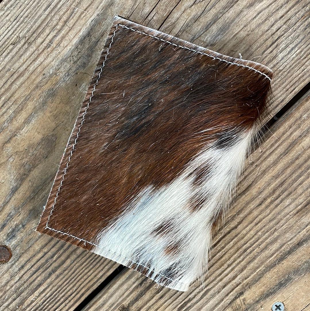 087 Passport Cover - Tricolor w/ Grapefruit Tool-Passport Cover-Western-Cowhide-Bags-Handmade-Products-Gifts-Dancing Cactus Designs
