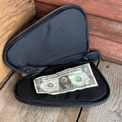 087 Small Pistol Case - Cowhide w/-Small Pistol Case-Western-Cowhide-Bags-Handmade-Products-Gifts-Dancing Cactus Designs
