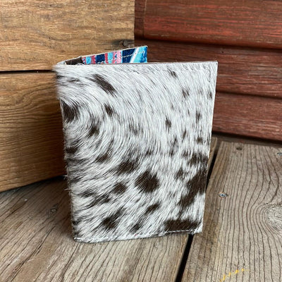 087 Waylon Wallet - Longhorn w/ Tucson Sundown-Waylon Wallet-Western-Cowhide-Bags-Handmade-Products-Gifts-Dancing Cactus Designs