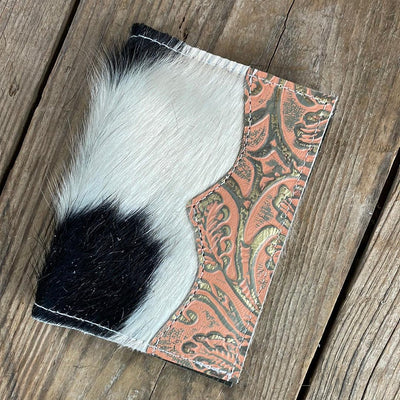 088 Passport Cover - Tricolor w/ Grapefruit Tool-Passport Cover-Western-Cowhide-Bags-Handmade-Products-Gifts-Dancing Cactus Designs