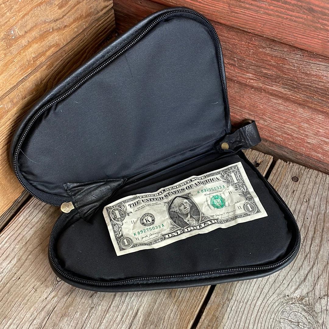 097 Small Pistol Case - Cowhide w/-Small Pistol Case-Western-Cowhide-Bags-Handmade-Products-Gifts-Dancing Cactus Designs