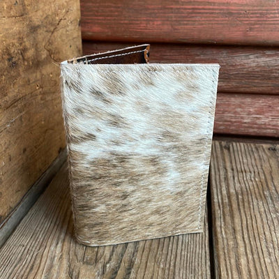 120 Waylon Wallet - Brindle w/ Burnt Brands-Waylon Wallet-Western-Cowhide-Bags-Handmade-Products-Gifts-Dancing Cactus Designs