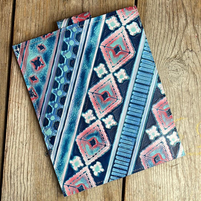 13'' Tablet Sleeve - Brindle w/ Tucson Sundown-13'' Tablet Sleeve-Western-Cowhide-Bags-Handmade-Products-Gifts-Dancing Cactus Designs