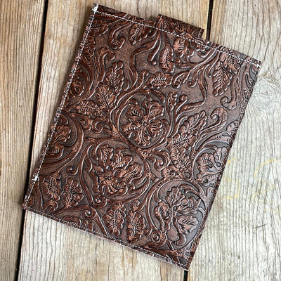 13'' Tablet Sleeve - Red Brindle w/ Cowboy Tool-13'' Tablet Sleeve-Western-Cowhide-Bags-Handmade-Products-Gifts-Dancing Cactus Designs