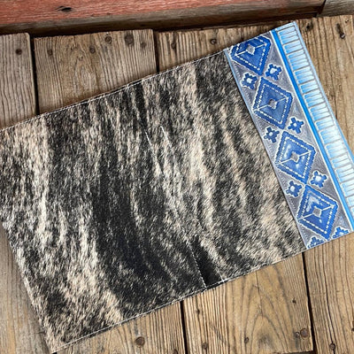 139 Large Notepad Cover - Brindle w/ Rocky Mountain Navajo-Large Notepad Cover-Western-Cowhide-Bags-Handmade-Products-Gifts-Dancing Cactus Designs