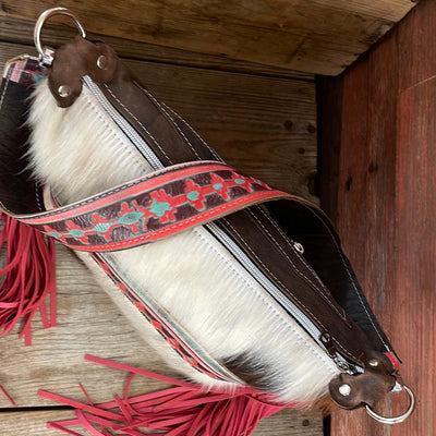165 Annie - Tricolor w/ Western Sunset-Annie-Western-Cowhide-Bags-Handmade-Products-Gifts-Dancing Cactus Designs