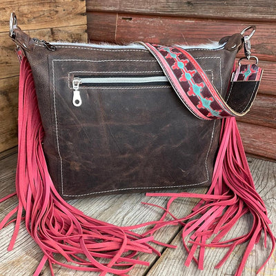 165 Annie - Tricolor w/ Western Sunset-Annie-Western-Cowhide-Bags-Handmade-Products-Gifts-Dancing Cactus Designs