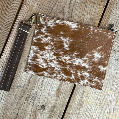 174 Make-up bag - Longhorn w/ Sage Navajo-Make-up bag-Western-Cowhide-Bags-Handmade-Products-Gifts-Dancing Cactus Designs