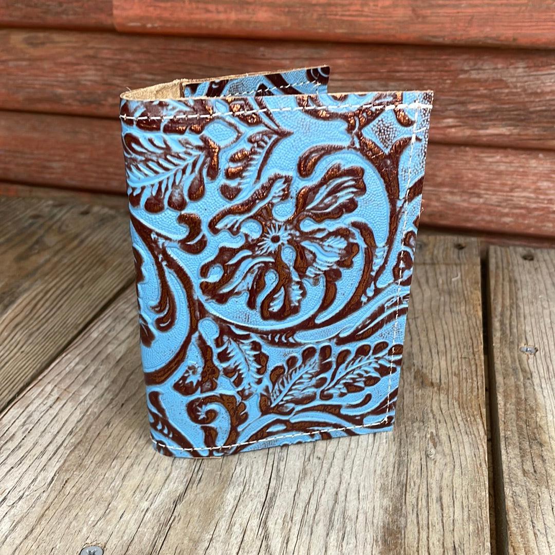 186 Passport Cover - No Hide w/ Blue Bonnet Tool-Passport Cover-Western-Cowhide-Bags-Handmade-Products-Gifts-Dancing Cactus Designs