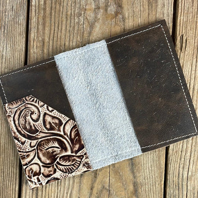 201 Passport Cover - Unicorn w/ Ivory Rose-Passport Cover-Western-Cowhide-Bags-Handmade-Products-Gifts-Dancing Cactus Designs