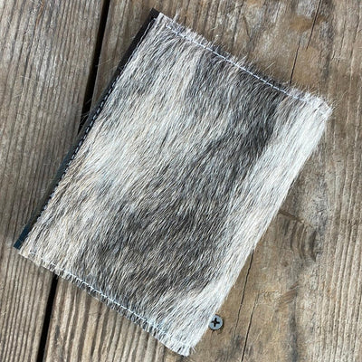 204 Passport Cover - Unicorn w/ Cocoa Navajo-Passport Cover-Western-Cowhide-Bags-Handmade-Products-Gifts-Dancing Cactus Designs