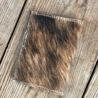 210 Passport Cover - Brindle w/ Agave Laredo-Passport Cover-Western-Cowhide-Bags-Handmade-Products-Gifts-Dancing Cactus Designs