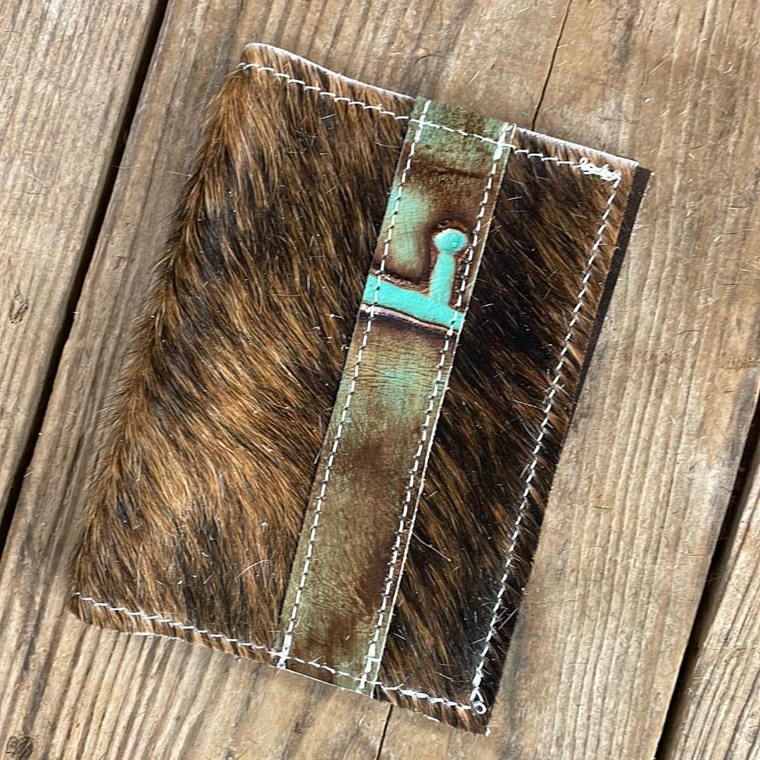 215 Passport Cover - Brindle w/ Patina Brands-Passport Cover-Western-Cowhide-Bags-Handmade-Products-Gifts-Dancing Cactus Designs