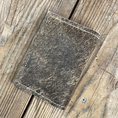 216 Passport Cover - Brindle w/ Ivory Rose-Passport Cover-Western-Cowhide-Bags-Handmade-Products-Gifts-Dancing Cactus Designs