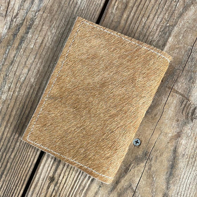 217 Passport Cover - Brindle w/ Rocky Mountain Aztec-Passport Cover-Western-Cowhide-Bags-Handmade-Products-Gifts-Dancing Cactus Designs