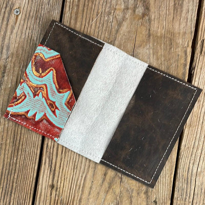 220 Passport Cover - Brindle w/ Patriot Laredo-Passport Cover-Western-Cowhide-Bags-Handmade-Products-Gifts-Dancing Cactus Designs