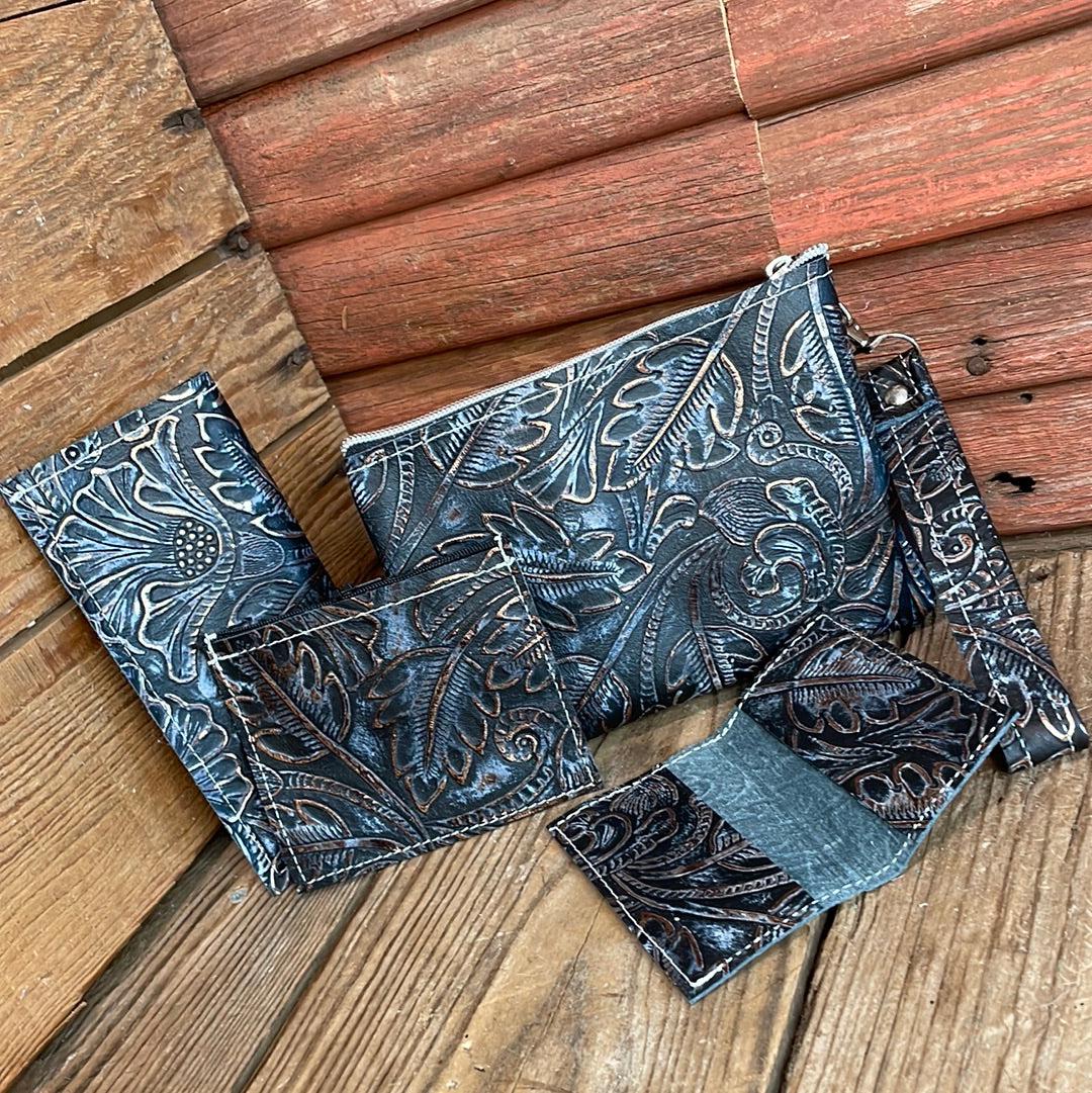 Accessory Set - w/ Autumn Ash-Accessory Set-Western-Cowhide-Bags-Handmade-Products-Gifts-Dancing Cactus Designs