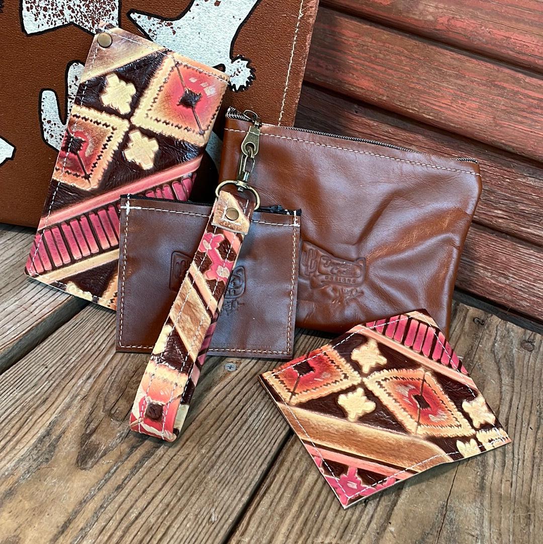 Accessory Set - w/ Summit Fire Navajo-Accessory Set-Western-Cowhide-Bags-Handmade-Products-Gifts-Dancing Cactus Designs