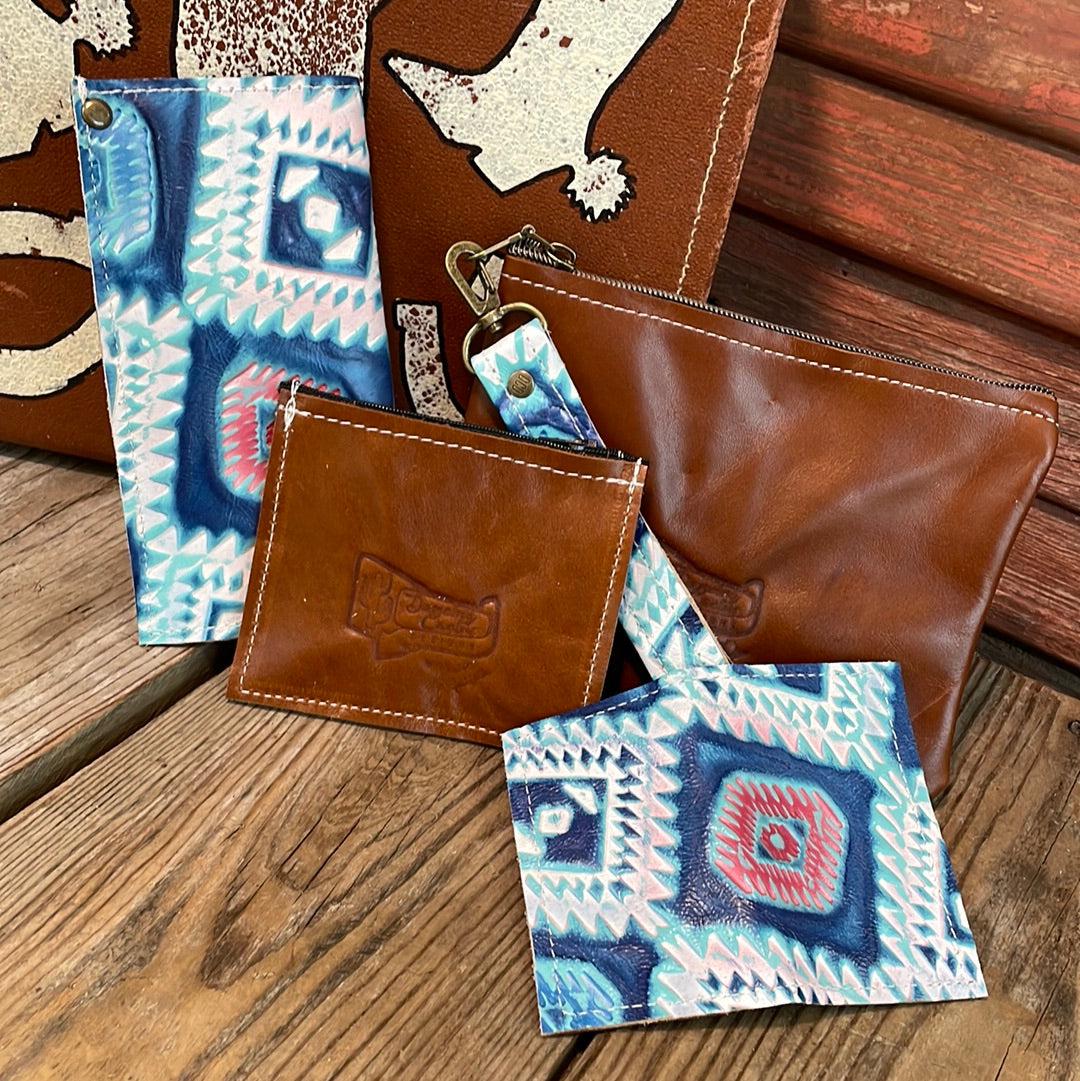 Accessory Set - w/ Tucson Sundown Aztec-Accessory Set-Western-Cowhide-Bags-Handmade-Products-Gifts-Dancing Cactus Designs