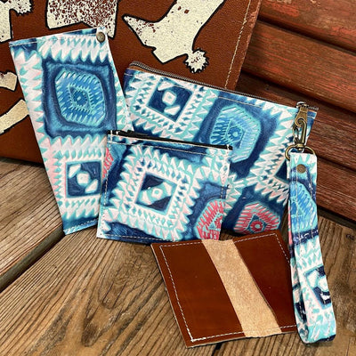Accessory Set - w/ Tucson Sundown Aztec-Accessory Set-Western-Cowhide-Bags-Handmade-Products-Gifts-Dancing Cactus Designs