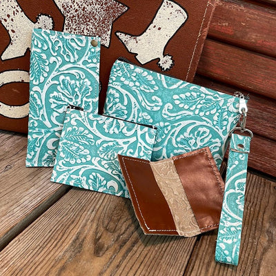 Accessory Set - w/ Turquoise Sand Tool-Accessory Set-Western-Cowhide-Bags-Handmade-Products-Gifts-Dancing Cactus Designs