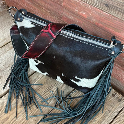 Annie - Black & White w/ Blank Slate-Annie-Western-Cowhide-Bags-Handmade-Products-Gifts-Dancing Cactus Designs