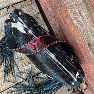 Annie - Black & White w/ Blank Slate-Annie-Western-Cowhide-Bags-Handmade-Products-Gifts-Dancing Cactus Designs