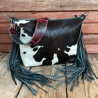 Annie - Black & White w/ Blank Slate-Annie-Western-Cowhide-Bags-Handmade-Products-Gifts-Dancing Cactus Designs