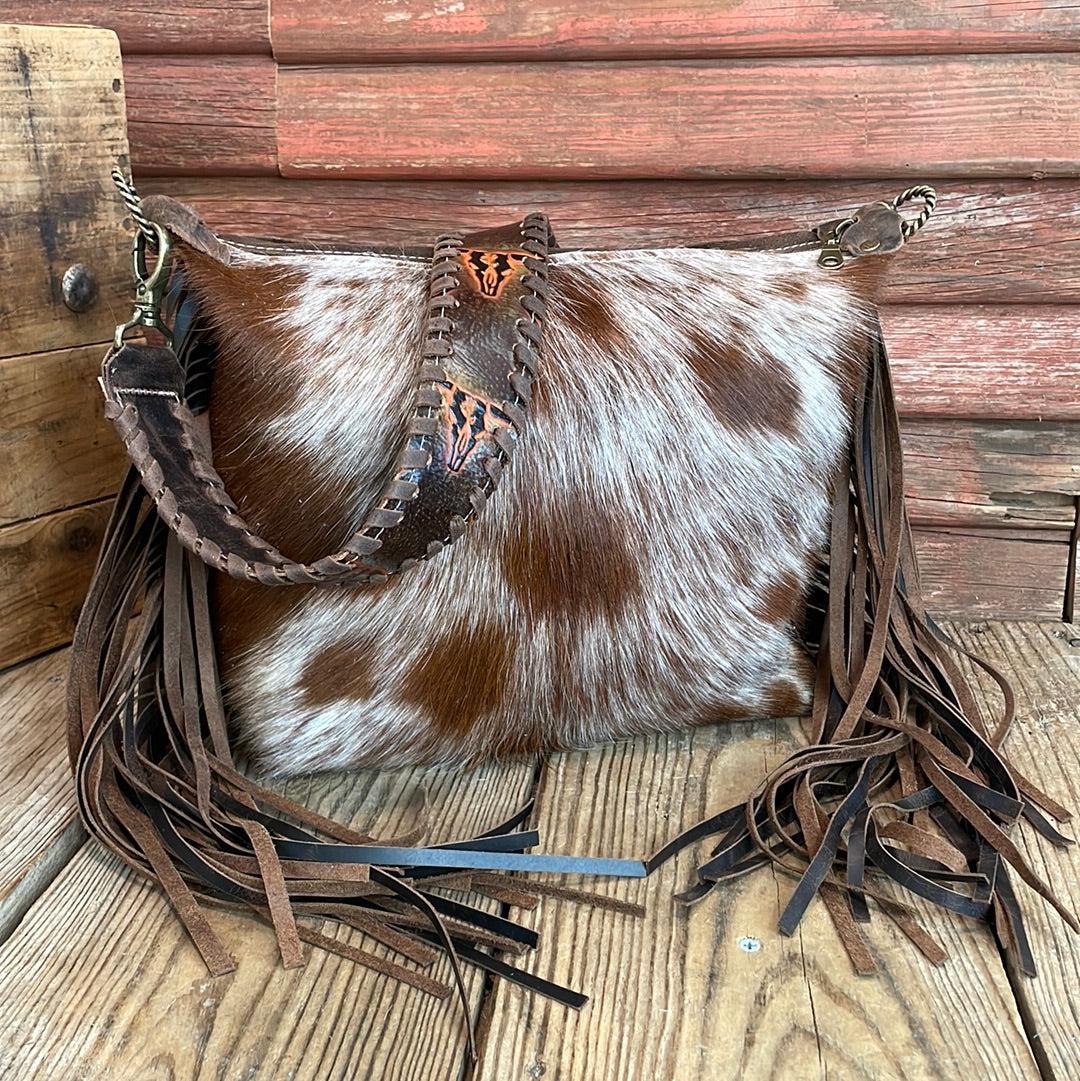 Annie - Longhorn w/ Blank Slate-Annie-Western-Cowhide-Bags-Handmade-Products-Gifts-Dancing Cactus Designs