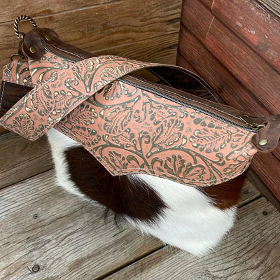 Annie - Tricolor w/ Grapefruit Tool-Annie-Western-Cowhide-Bags-Handmade-Products-Gifts-Dancing Cactus Designs