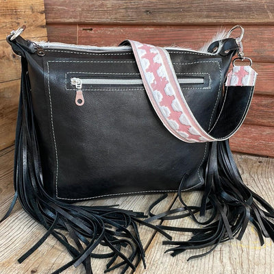 Annie - Tricolor w/ Watermelon Wine-Annie-Western-Cowhide-Bags-Handmade-Products-Gifts-Dancing Cactus Designs