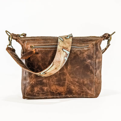 Annie - Watusi w/ Turquoise Brands-Annie-Western-Cowhide-Bags-Handmade-Products-Gifts-Dancing Cactus Designs
